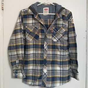 Levi's Flannel style Hoodie